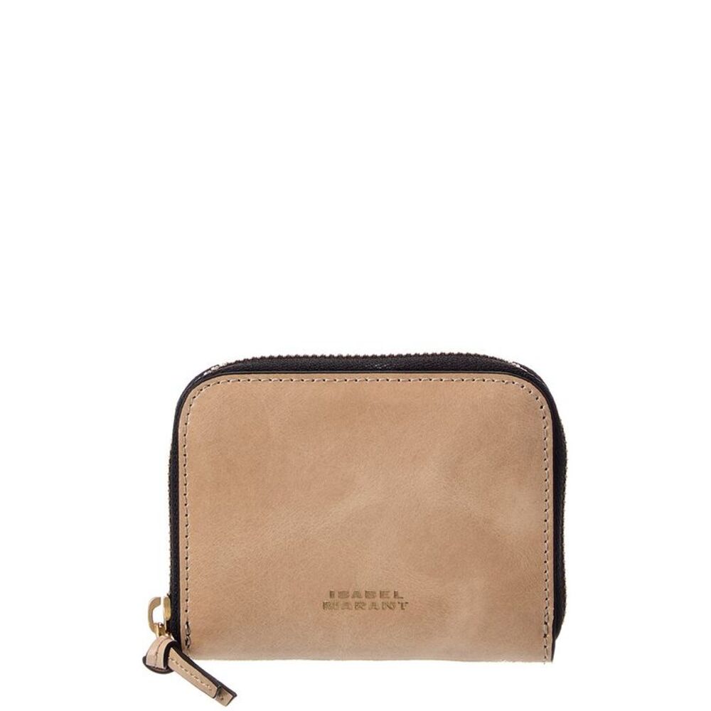 Isabel Marant Yuki Leather Card Case, Brown
